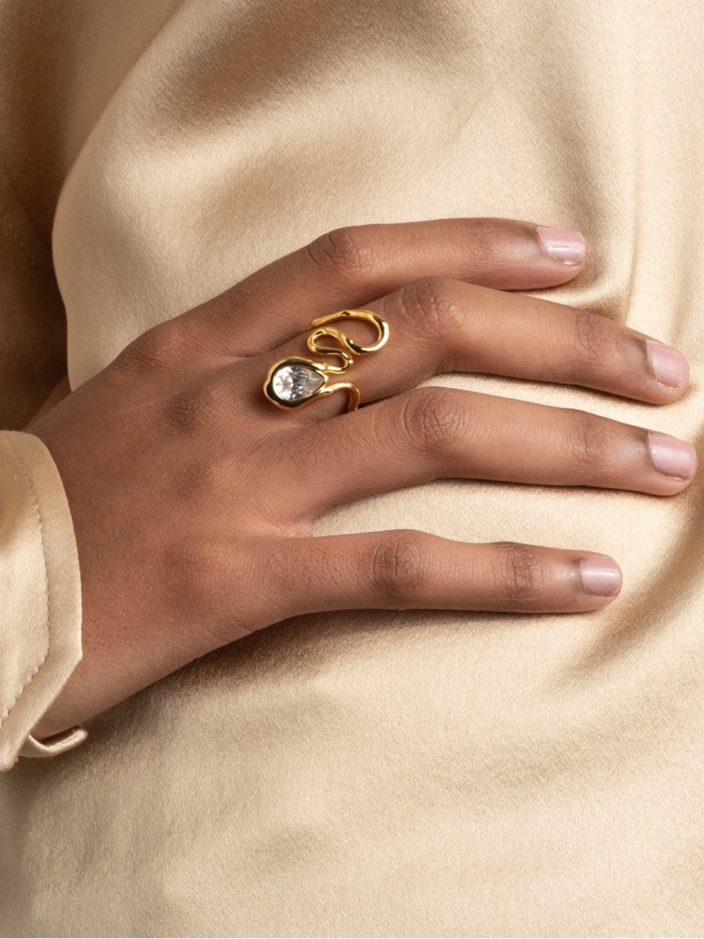 Alexis Bittar Asterales Floating Vine Ring - Picture 4 of 5